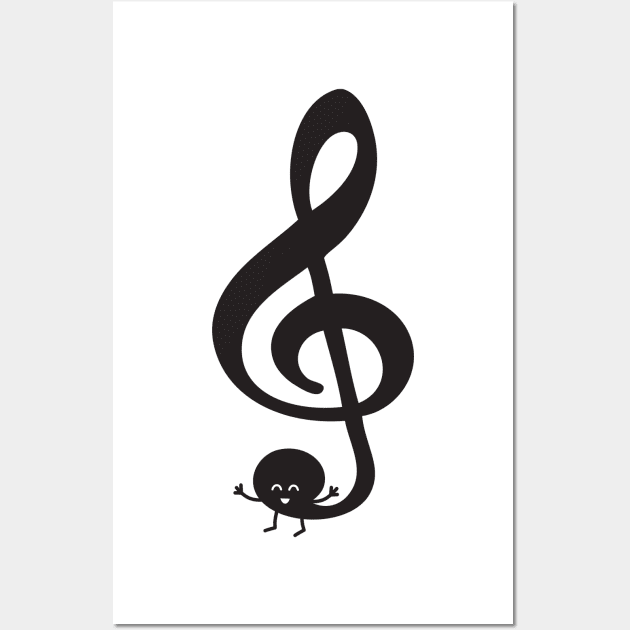 Treble Clef | by queenie's cards Wall Art by queenie's cards